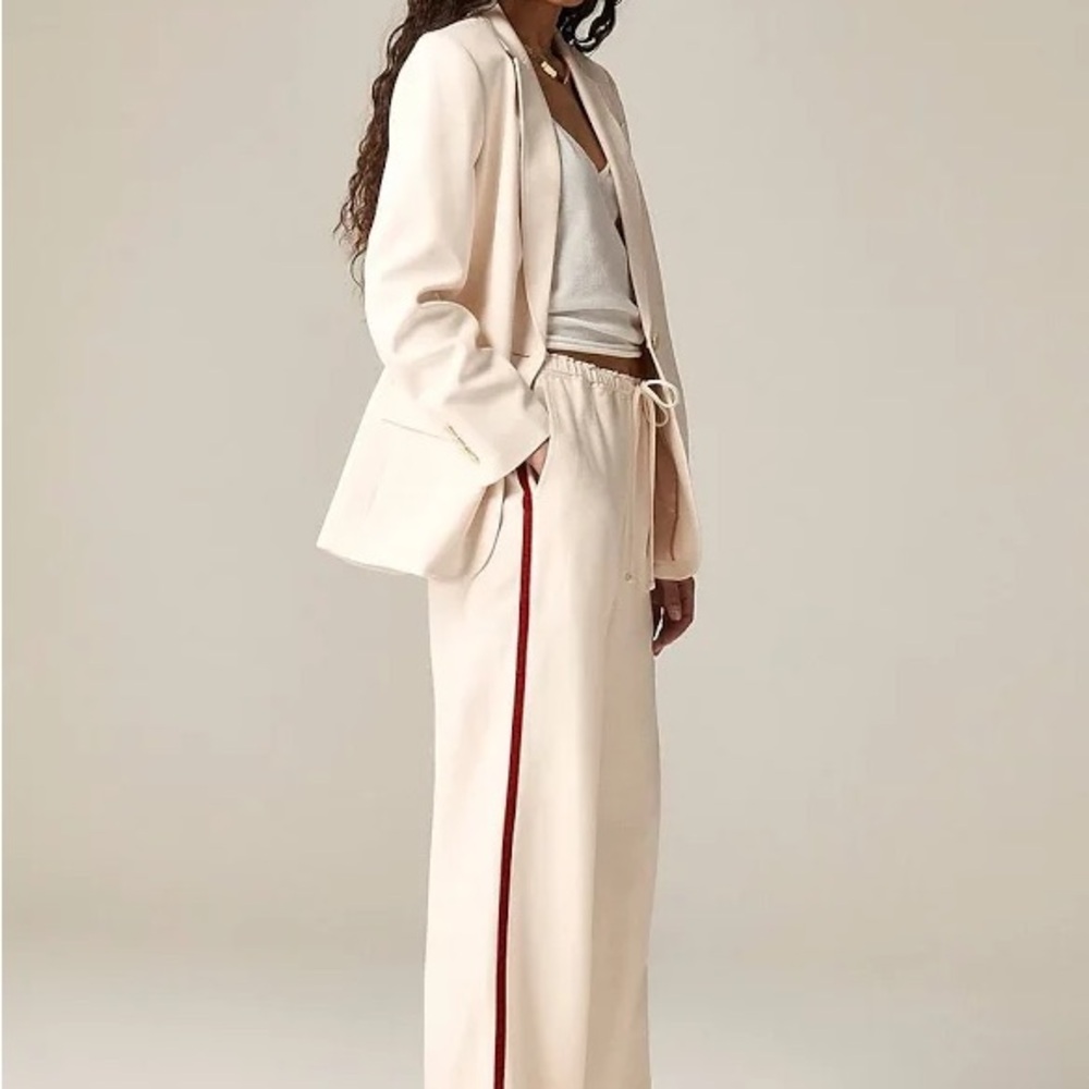 J.Crew Women's Stratus Side-Stripe Canvas Pants